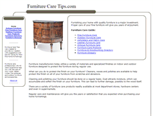 Tablet Screenshot of furniturecaretips.com